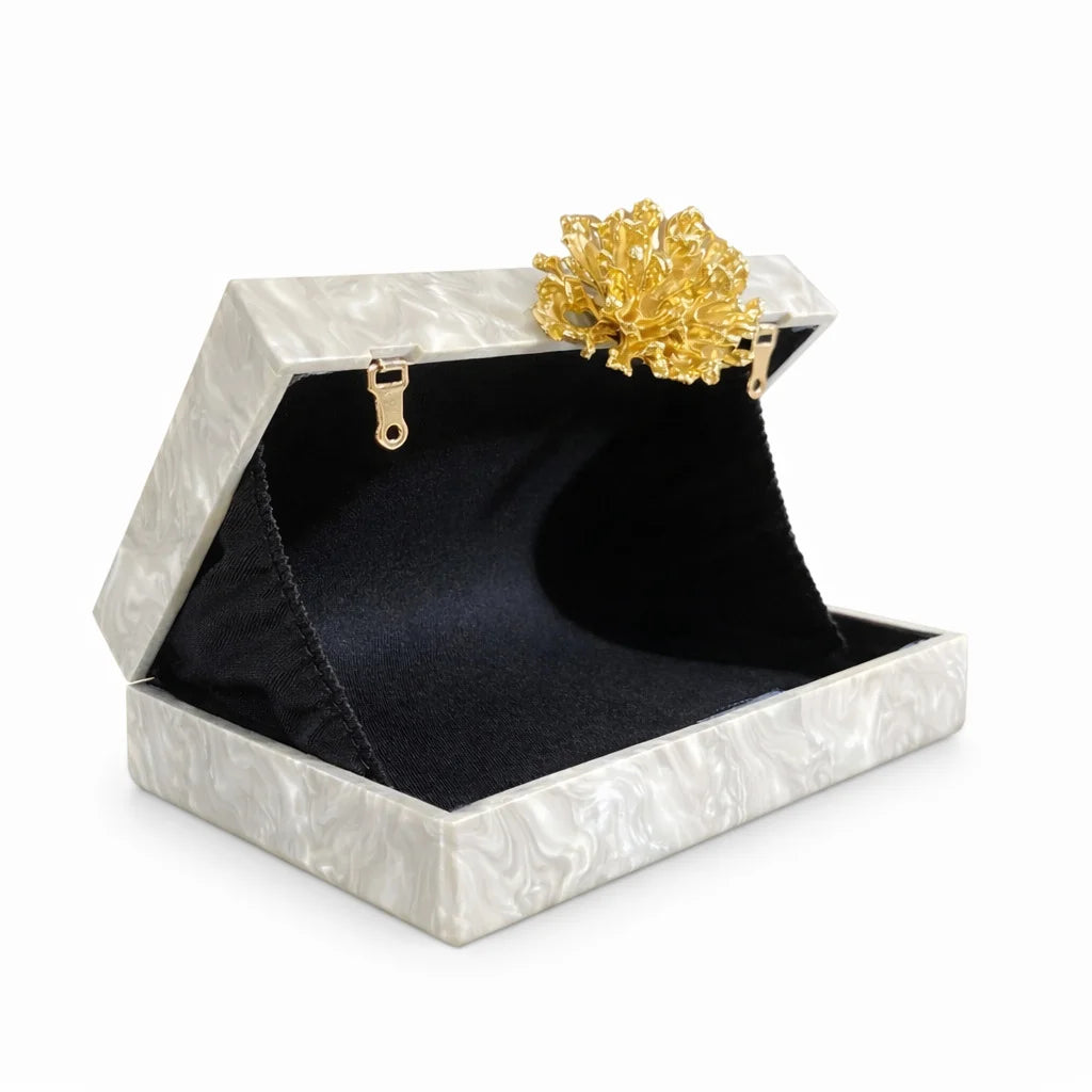 Acrylic Luxury Box Clutch Bag Wedding Chain Handbag For Women Chic Party Shoulder Crossbody Bags Ladies Evening Bags Dress Purses