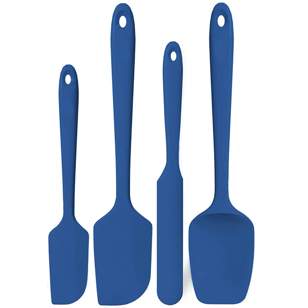 Juego de espátulas de silicona para cocina, espátula de silicona flexible de alta resistencia al calor de 315 °C con mango antideslizante para cocinar, mezclar, hornear, servir y revolver
