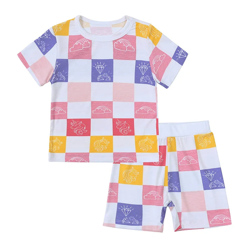 Toddler Boys Sporty 2-Piece Cotton Blend T-Shirt and Shorts Set