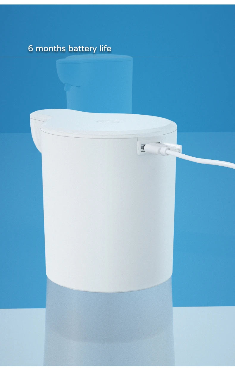 Dispensador de jabón automático sin contacto inteligente infrarrojo con espuma, máquina de espuma de limpieza de manos con inducción USB para cocina y baño