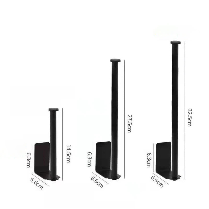 Toallero de cocina de acero inoxidable, soporte para papel de cocina, organizador debajo del fregadero, estante de almacenamiento alargado, accesorios para fregadero SNJ007