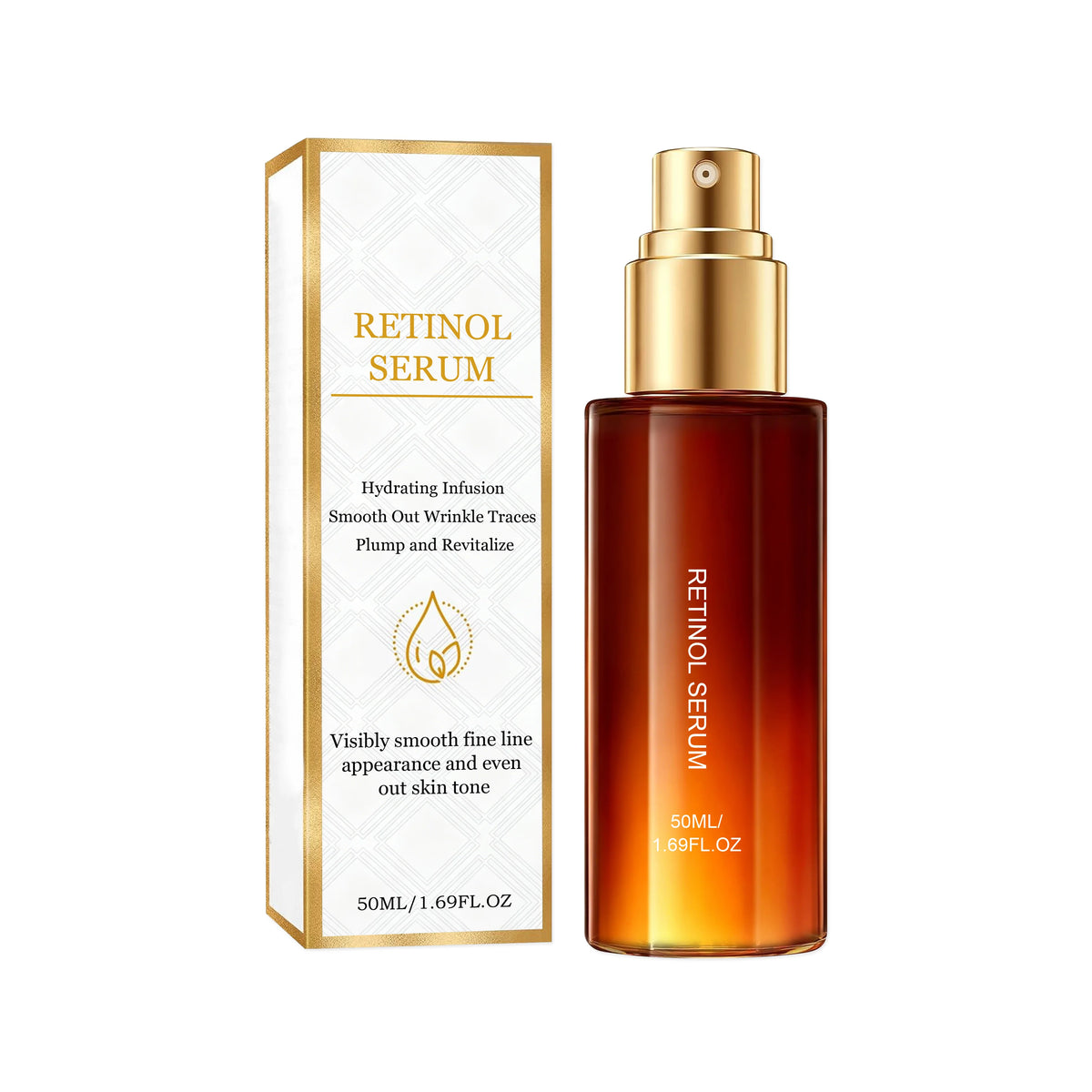 AMZ Retinol Facial Serum - Moisturizing and Brightening, 50ml