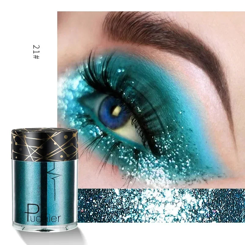New Glitter Eye Shadow Professional Makeup Monochrome Shining Eyeshadow Sequins Universal Party Cosmetic