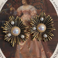 Trendy Jewelry Elegant Temperament Metal Flower Earrings For Women'S Female Gifts Delicate Design Ear Accessories Hot Selling