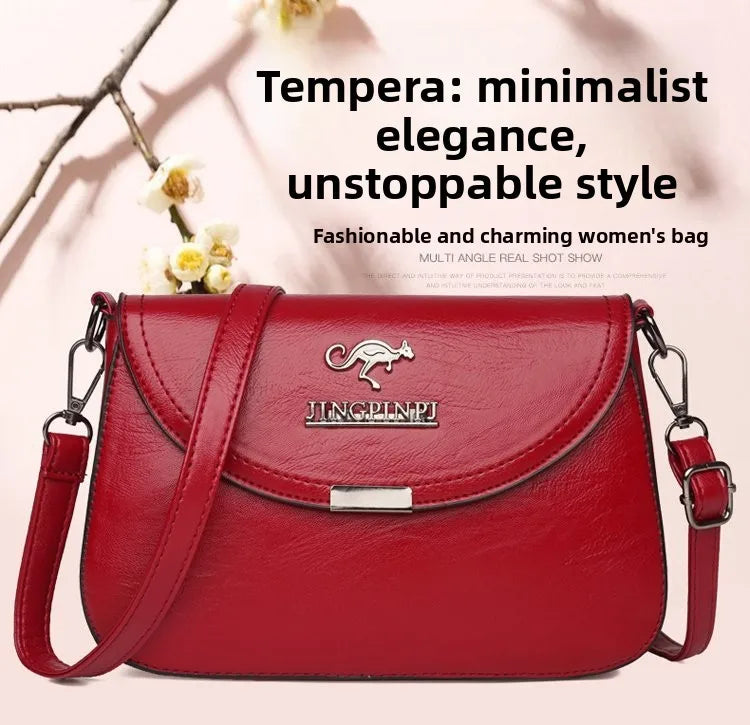 Retro Small Square Crossbody Purse Soft PU Leather Adjustable Strap Daily Work Travel Flip Cover Handbag Shoulder Bag for Women