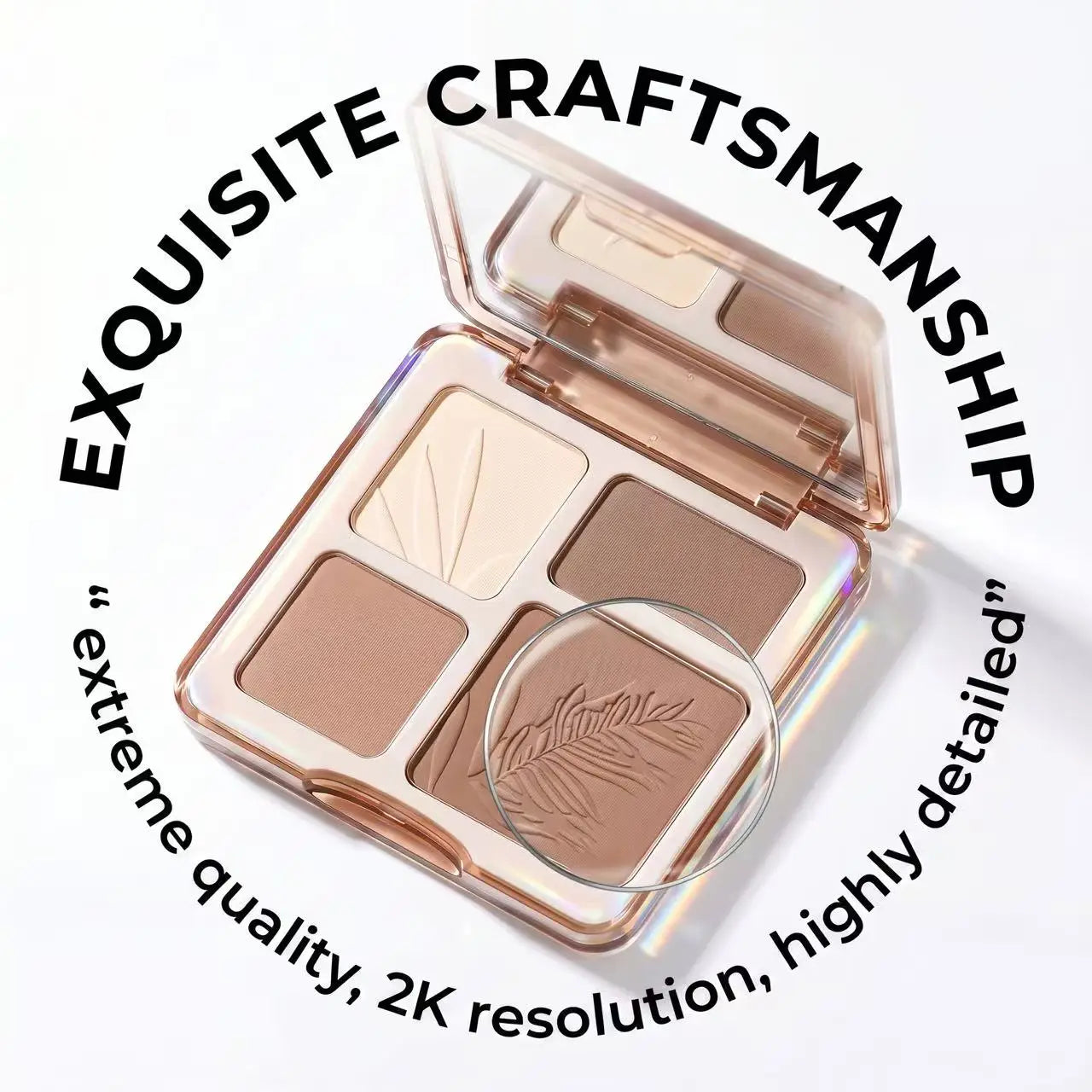 Sweetmint 4-Color Contour Palette Highlight & Contour Integrated Fine Texture Easy to Blend Beginner Friendly
