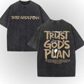 Jesus Is King Letter Graphic T Shirt Men Women Vintage Acid Wash Cotton Summer Short Sleeve Christian Harajuku Streetwear Tops