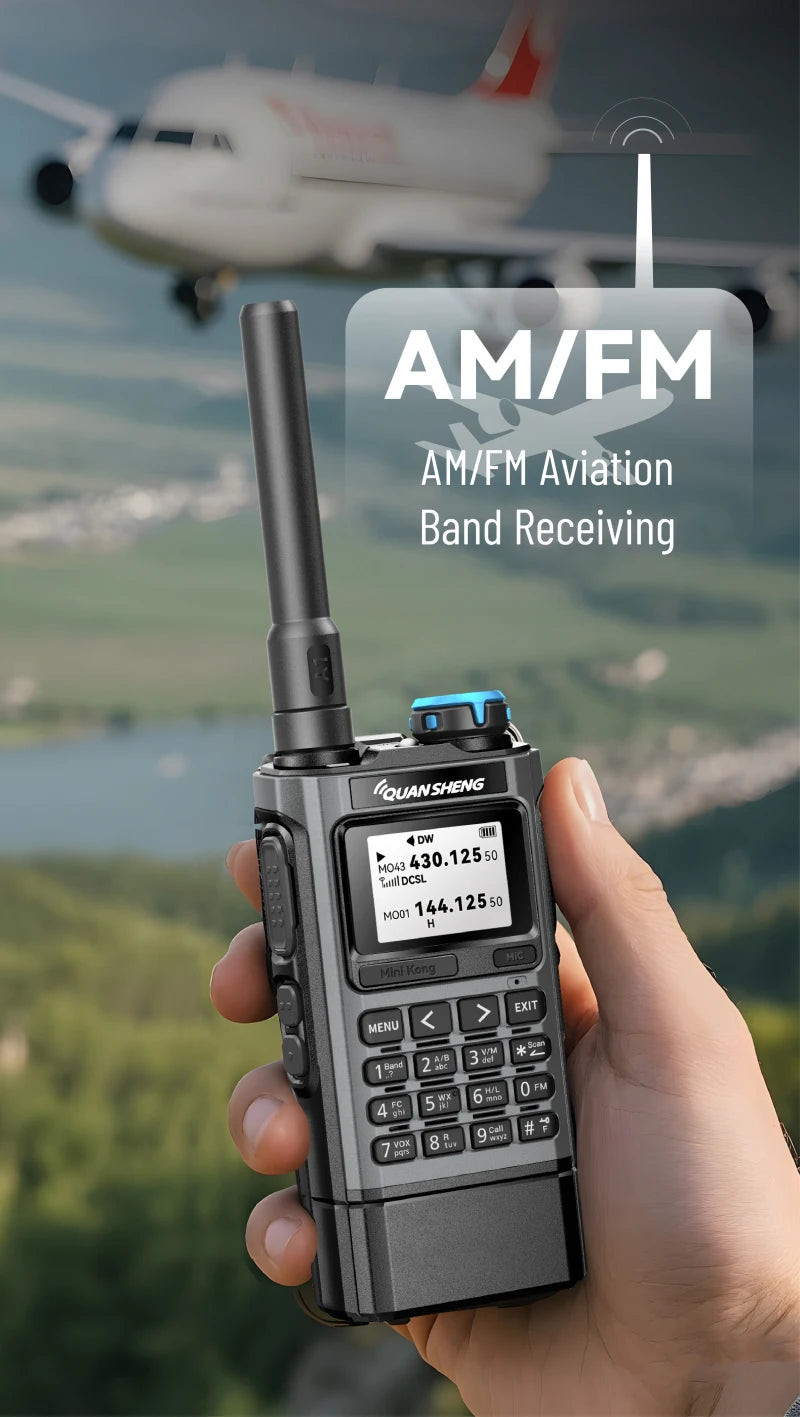 Quansheng UV K1 Mini Walkie Talkie Wireless Set Hunting Camping Long Range Ham Communication Radio K6 Walkier Talkie Transceiver