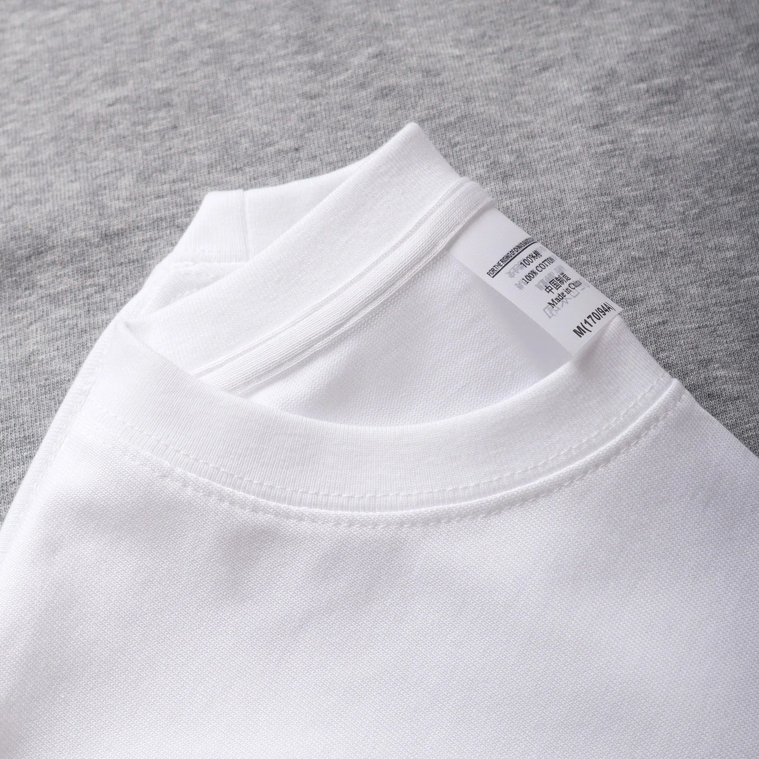 Mens Oversized 9.9oz Cotton Heavyweight Tee Short Sleeve Solid Color Casual For Men