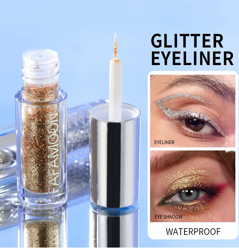 Slim Shiny Eye Liners Eyeshadow Liquid Pencil Pearlescent Silkworm Stick Waterproof Diamond Glitter Sequins Eyeliner Makeup