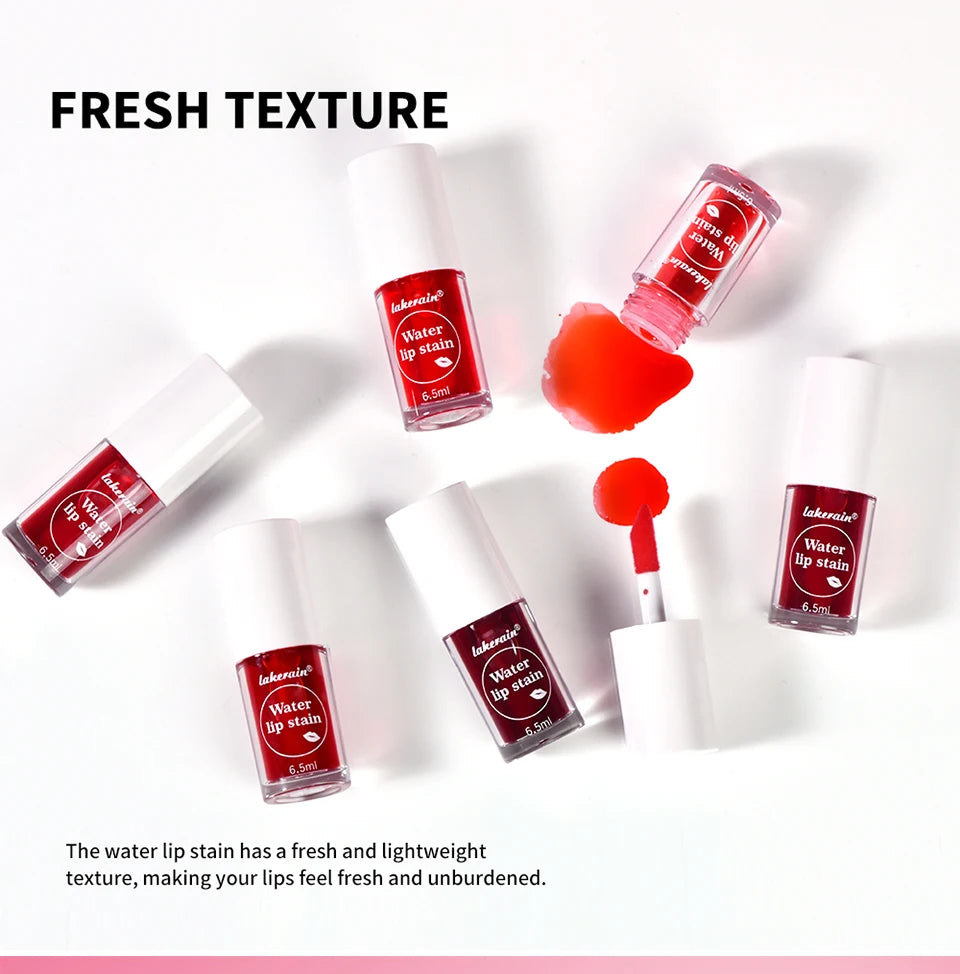 6Colors Water Lip Stain Moisturizing Lip Glaze Long Lasting Lip Ink Face Lip Dual Purpose Waterproof Liquid Cosmetic Makeup