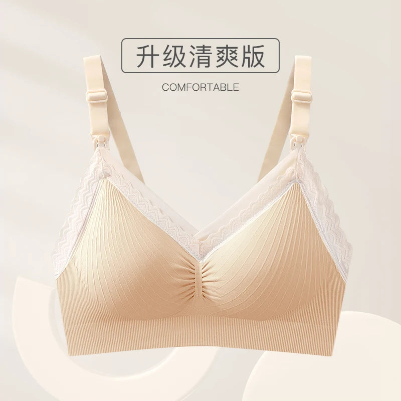 Yatemao Breastfeeding Bra Pregnancy Clothes Maternity Nursing Bra Feeding Bra For Soutien Gorge Allaitement Pregnant Women'S