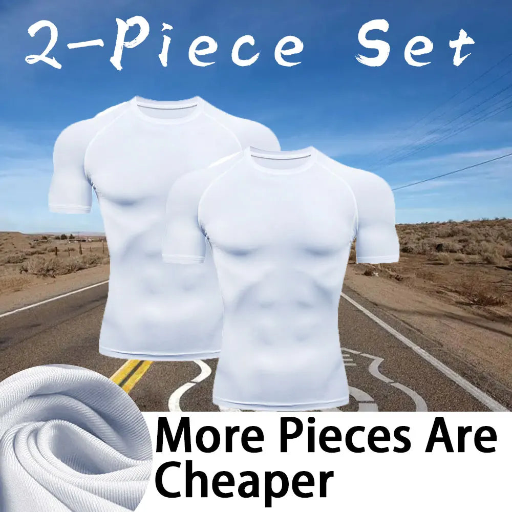 Men's Compression Turtleneck Long Sleeve Shirt - Athletic Gym Base Layer