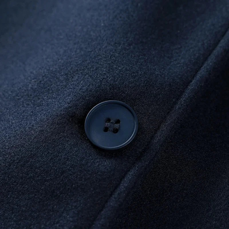 Stand Collar Women Winter Woolen Coat 2025 Spring Single Breasted Loose Female Long Sleeve Jacket Office Lady Street Short Coats