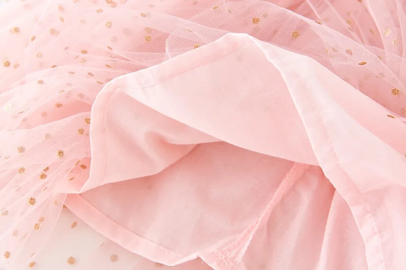 Girls Rainbow layered Dress Birthday Dress Teens Girl Clothes Summer Sequined Princess Mesh Tutu Dresses Kid Party Costume