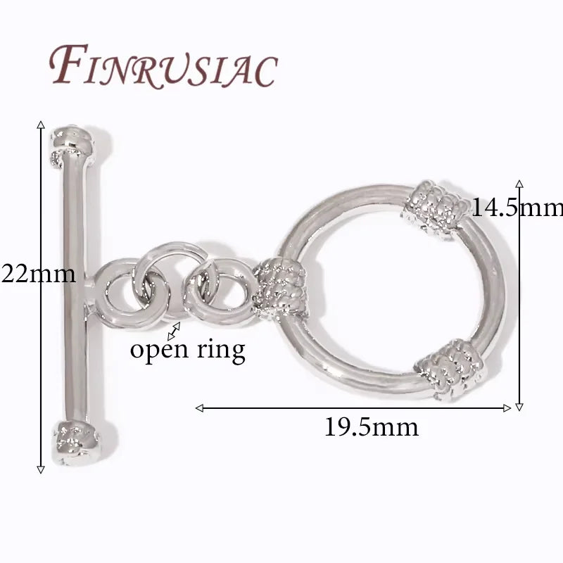 18K Gold Plated Toggle Clasps For Jewelry Making Premium Brass Craft Supplies For DIY Jewelry