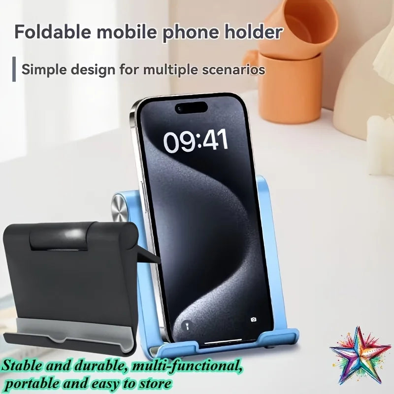 1Foldable Portable Phone Stand Multifunctional Desktop Tablet Stand Sturdy, Durable, and Easy to Store Suitable for Home Office,