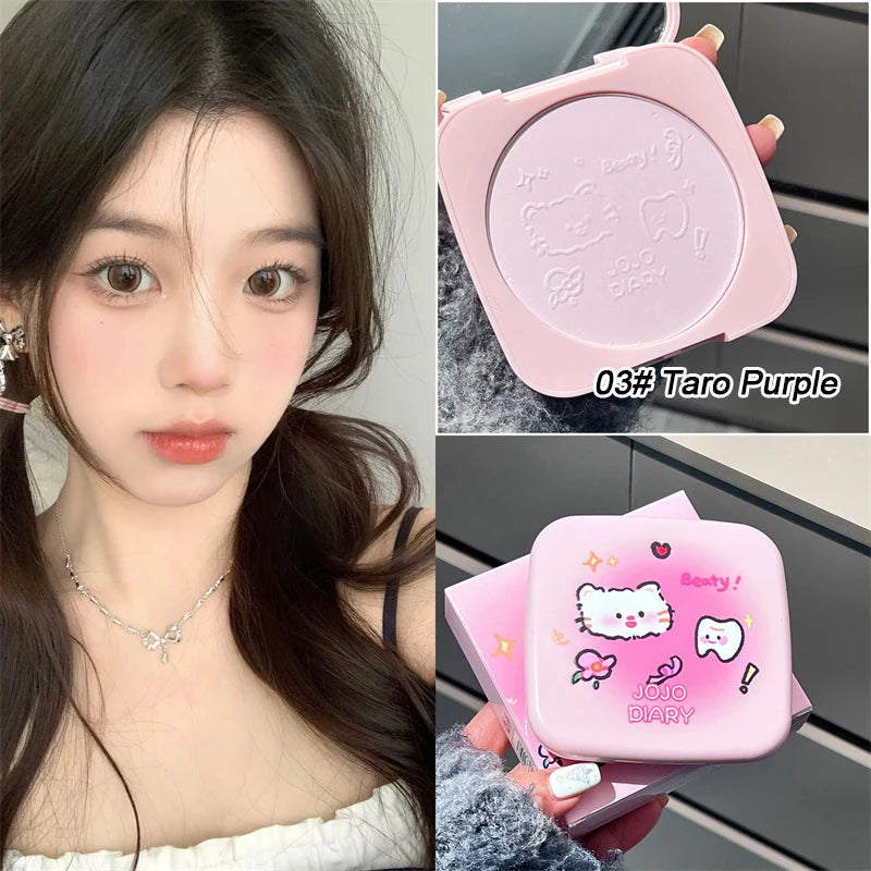 Large Capacity Matte Makeup Pressed Powder Waterproof Oil Control Concealer Full Coverage Brighten Skin Tone Setting Powder 20g