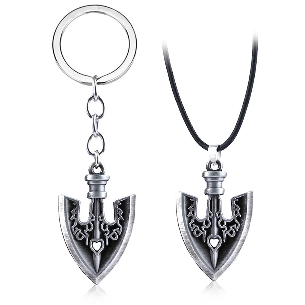 JoJos Bizarre Adventure Keychain Jotaro Kujo Arrow Pendant Metal Charm For Anime Fans Cosplay Gift