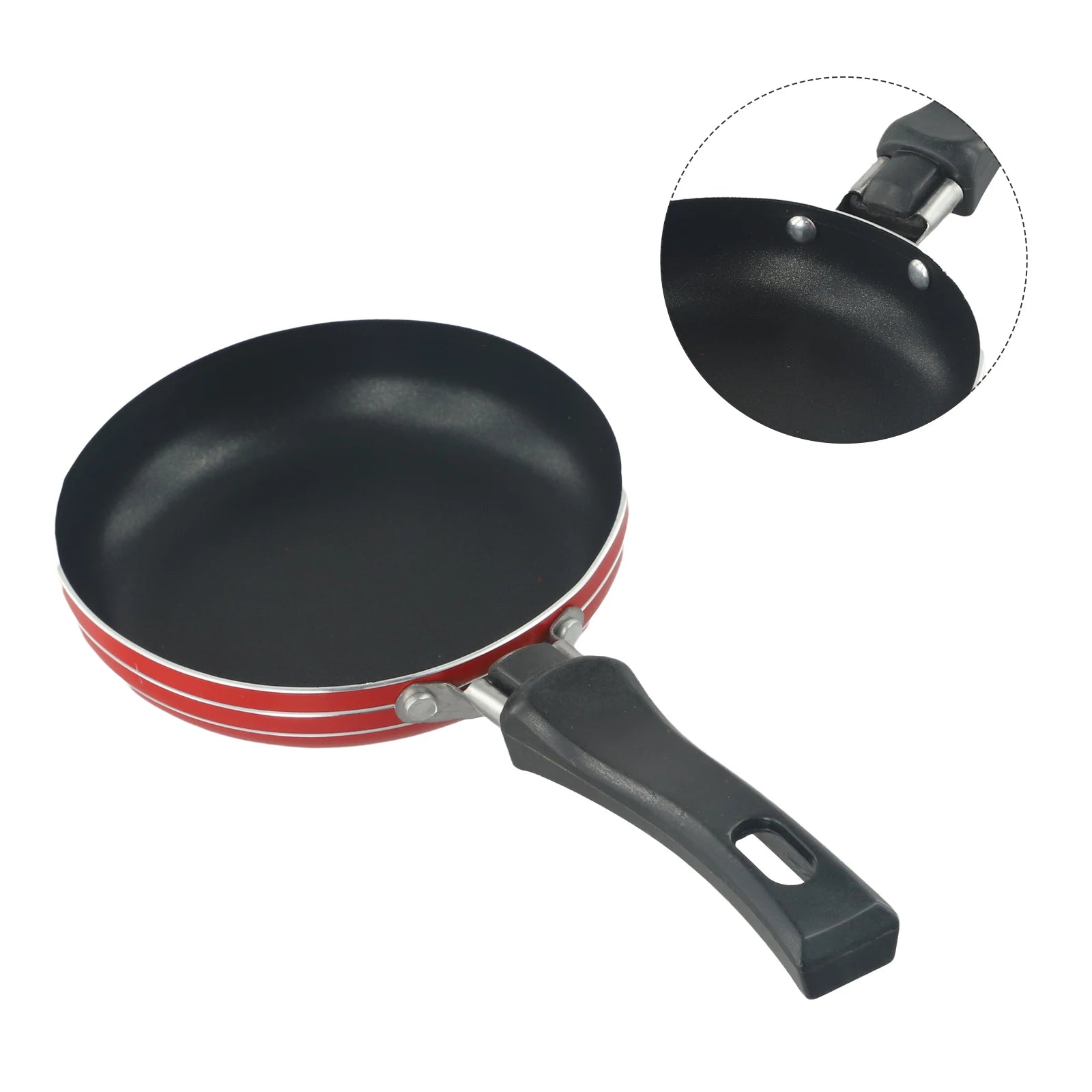 Mini sartén de 12cm/14cm/16cm, antiadherente, de acero, para cocina, utensilios de cocina, para freír huevos