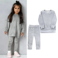 Kids Tales Unisex Velvet Sweatshirt and Pants Set - Thick Fleece