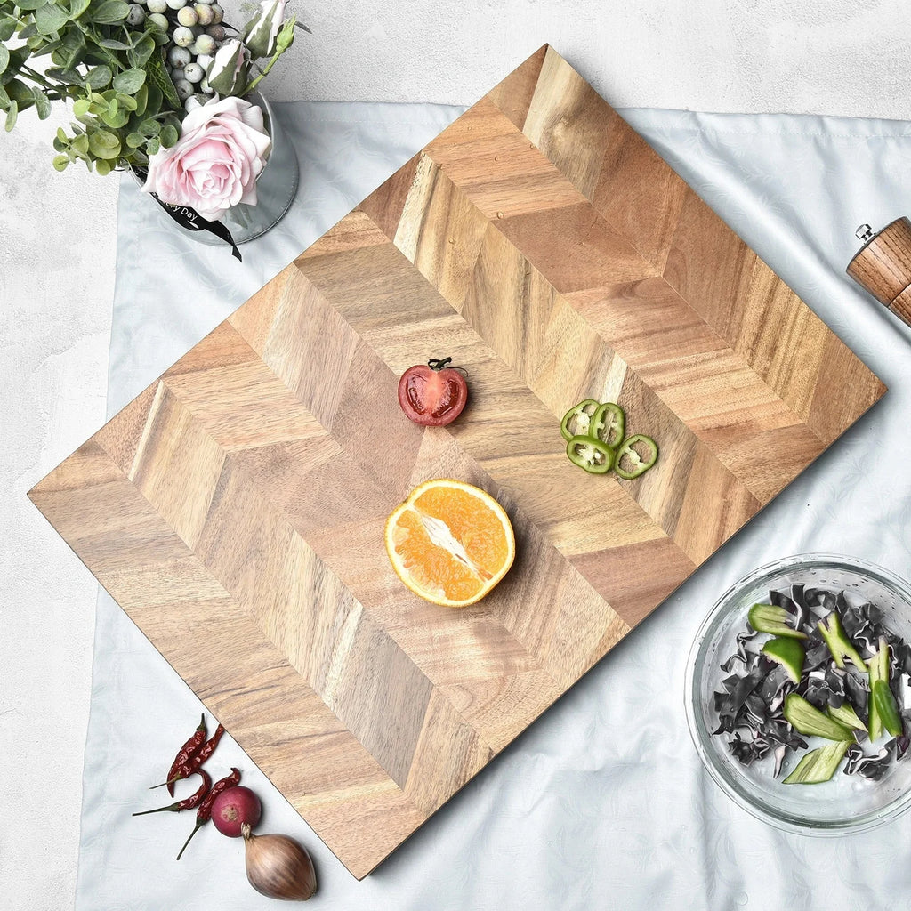 Acacia cutting board,super large cooked food cheese tray, suitable for food,  meat, vegetables and cheese, kitchen accessories