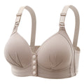 New Large Size Front Buckle Sexy Push Up Women'S'S Bra Adjustable Thin Cup Breathable Comfortable Middle-Aged Mom Ladies Underwear