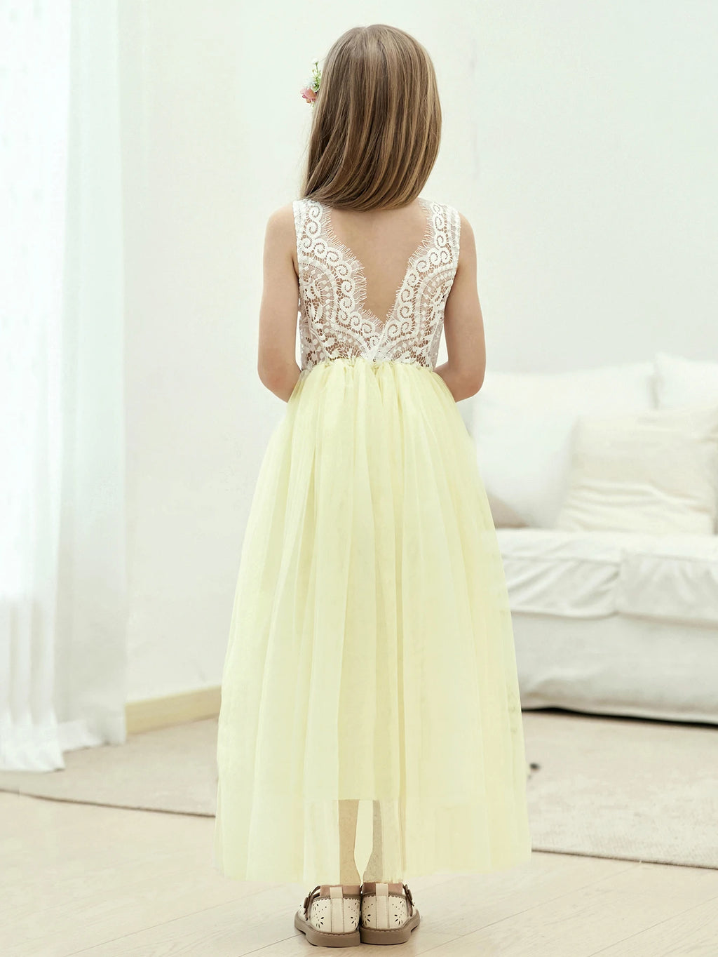New Flower Girl Dress Baby Kids Summer Princess Party Lace Wedding Birthday Dresses Children Clothing 2 4  6 8 10 12 14
