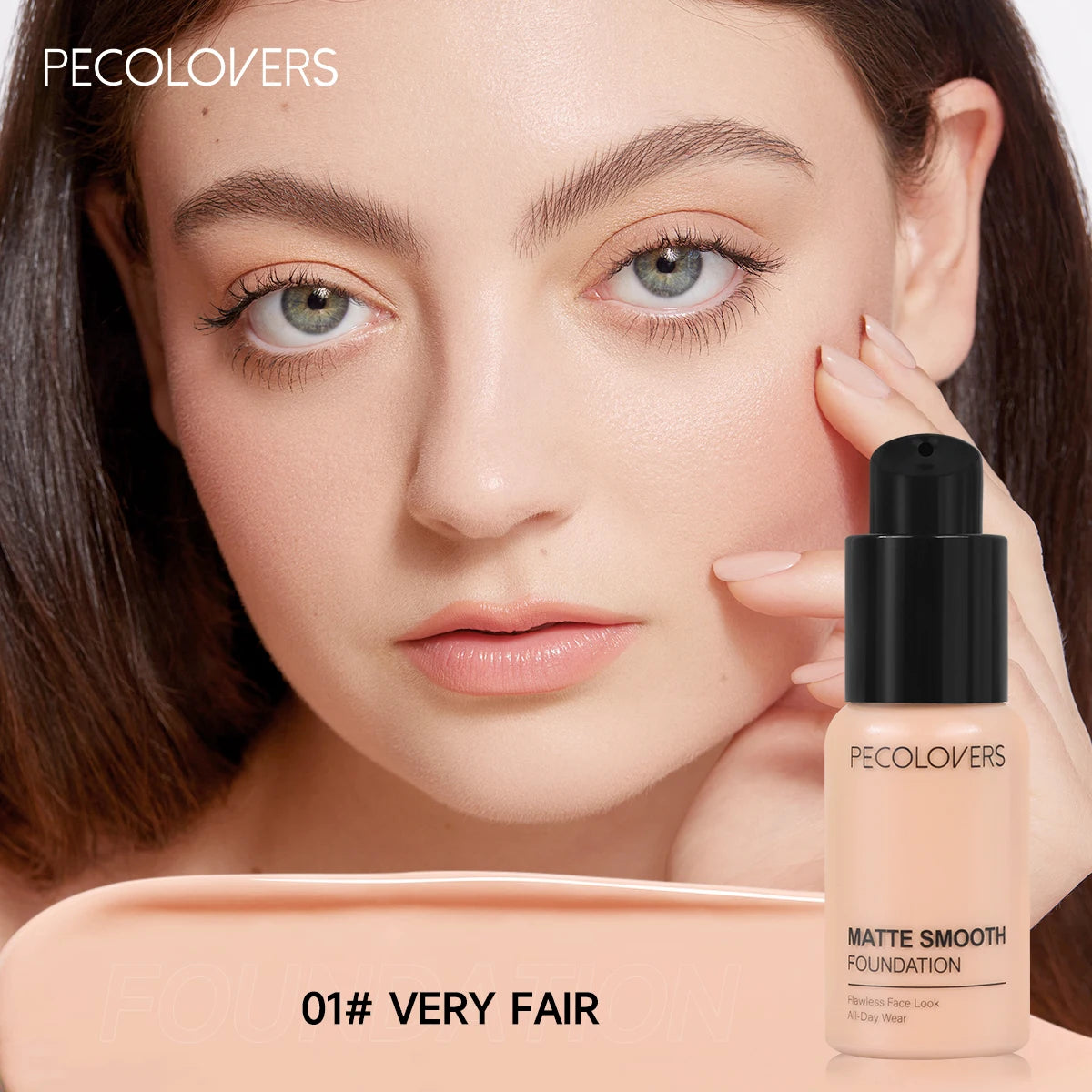 Full Coverage Concealer Foundation - Long-Lasting, Waterproof Natural Matte Finish For Flawless Skin Easy To Create Daily Makeup