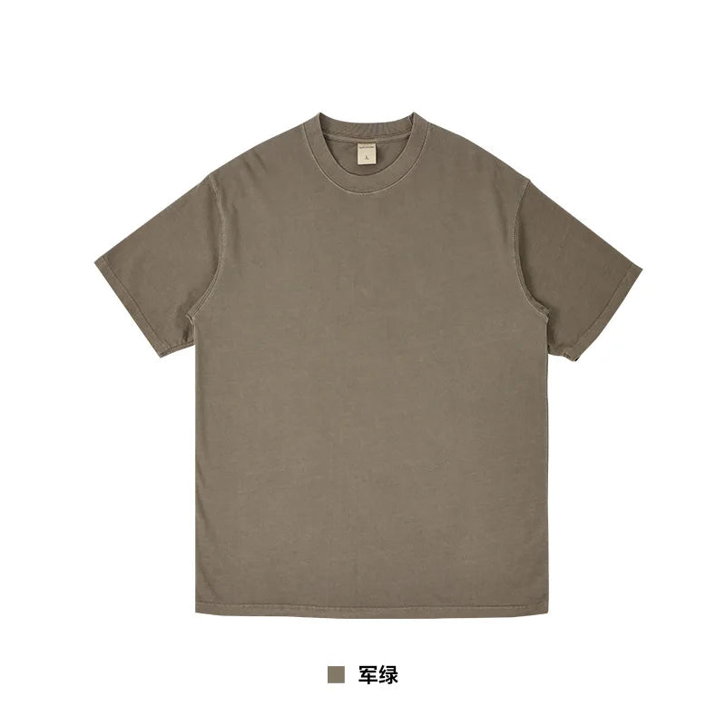Oyao Men's Casual T-Shirt - Short Sleeve Cotton Blend, Moisture Wicking