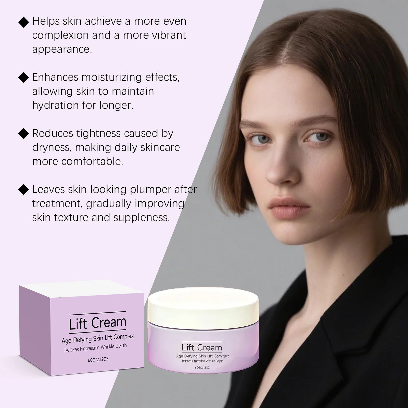 Firming and Lifting Face Cream Reduces Fine Lines Improve Sagging Skin Tightening Nourishing Skin Elasticity Boost Skin Care