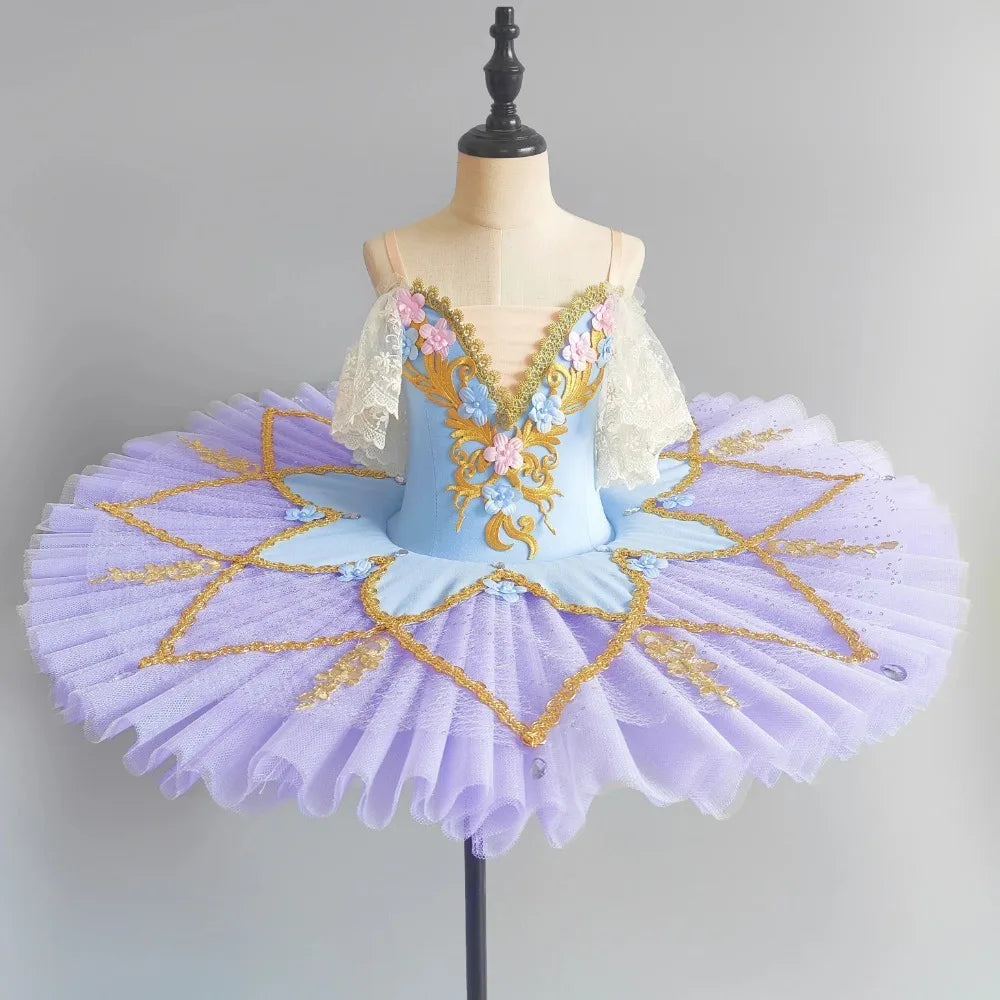 Princess Performance Fairy Tutu Kids Clothes Ballet Leotards for Girls Dress Stage Costumes Dance Wear Summer Children Clothing