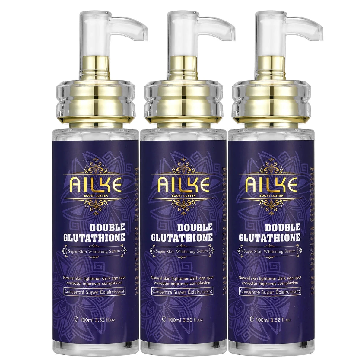 AILKE 5-in-1 Glutathione Skin Whitening Care Set for Face and Body