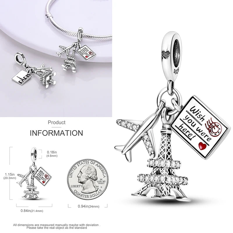 925 Sterling Silver Heart Infinity Charm Bead For Pandora Style Bracelets Gift For Her