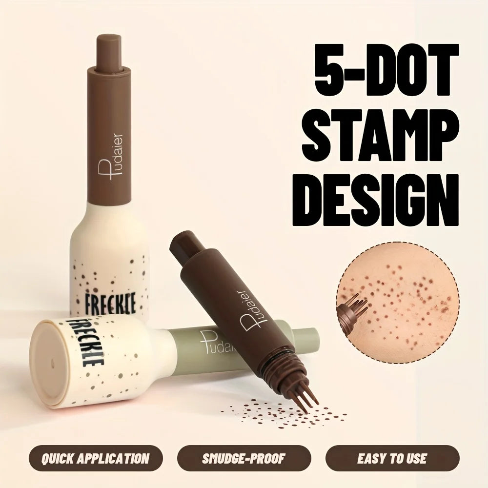 Natural Nude Makeup Fake Freckles Pen Waterproof Long Lasting Light Coverage Freckle Stamp For Women'S