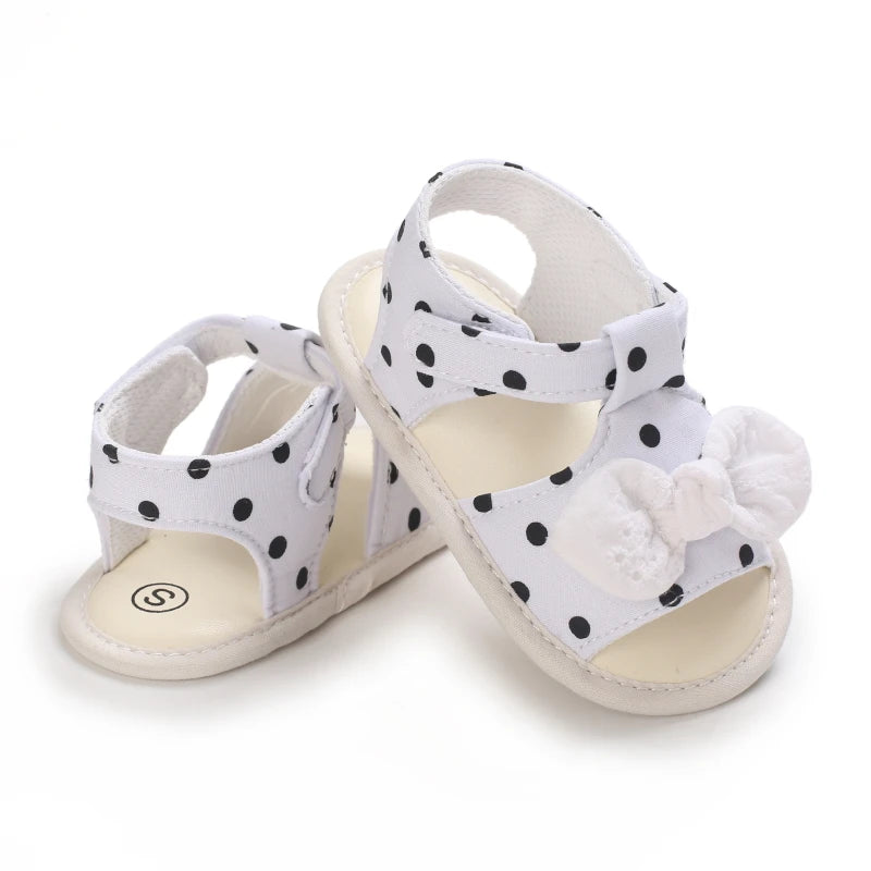 Baby Girl Summer Sandals 0-1 Year Cute Bow First Walker Soft Comfortable Newborn