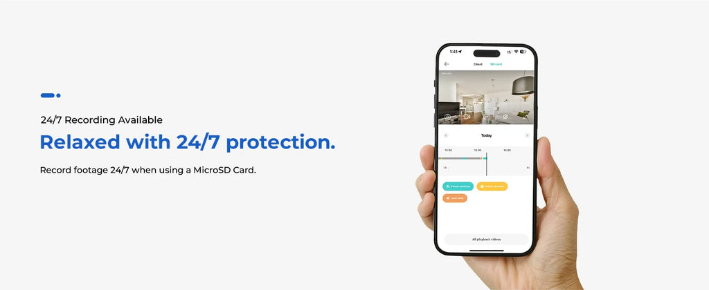 IMILAB Baby Monitor Indoor Security Camera with AI Detection Night Vision 2-Way Audio 360° PTZ Compatible with Xiaomi Home App