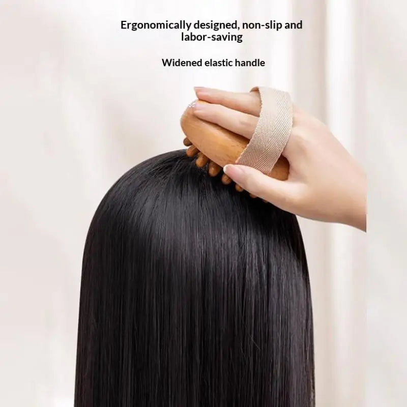Body Meridian Brush Soothing Essential Oil Spa Air Cushion Massage Hair Comb Resin Gua Sha Scalp Massage Brush Body Massager