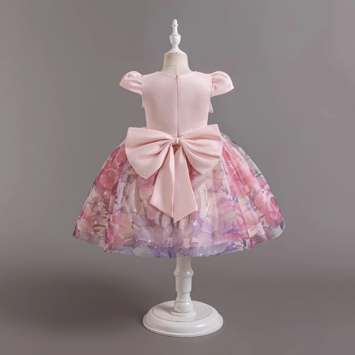 HETISO Gradient Floral Princess Dress for Girls Ruffle Lace Elegant Kid's Party Gown Festa Junina Style Ages 4-10 Years