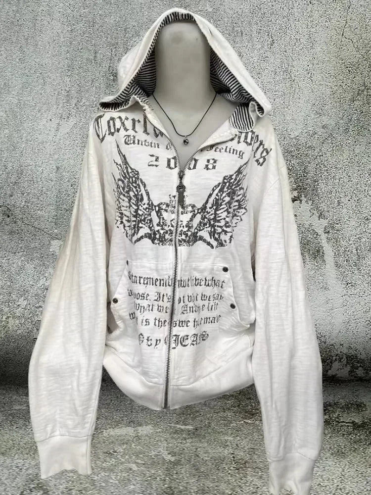 Y2K Camouflage Print Pullover Hoodie - Men's Oversized Streetwear
