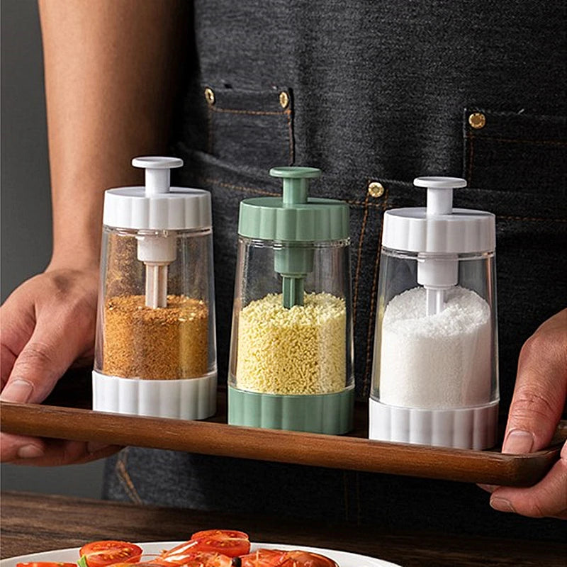 Botes de condimentos de cocina para especias, sal y pimienta, organizador de especias, tarro de condimentos para barbacoa, utensilio de cocina