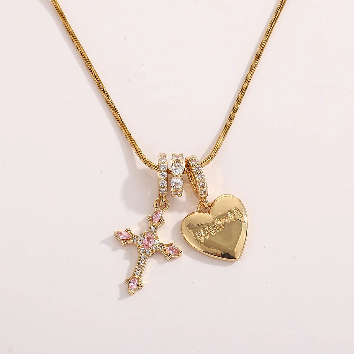 New 925 Sterling Silver Cross Necklace Style Geometric Style Woman Pendant Choker Birthday Exquisite Jewelry