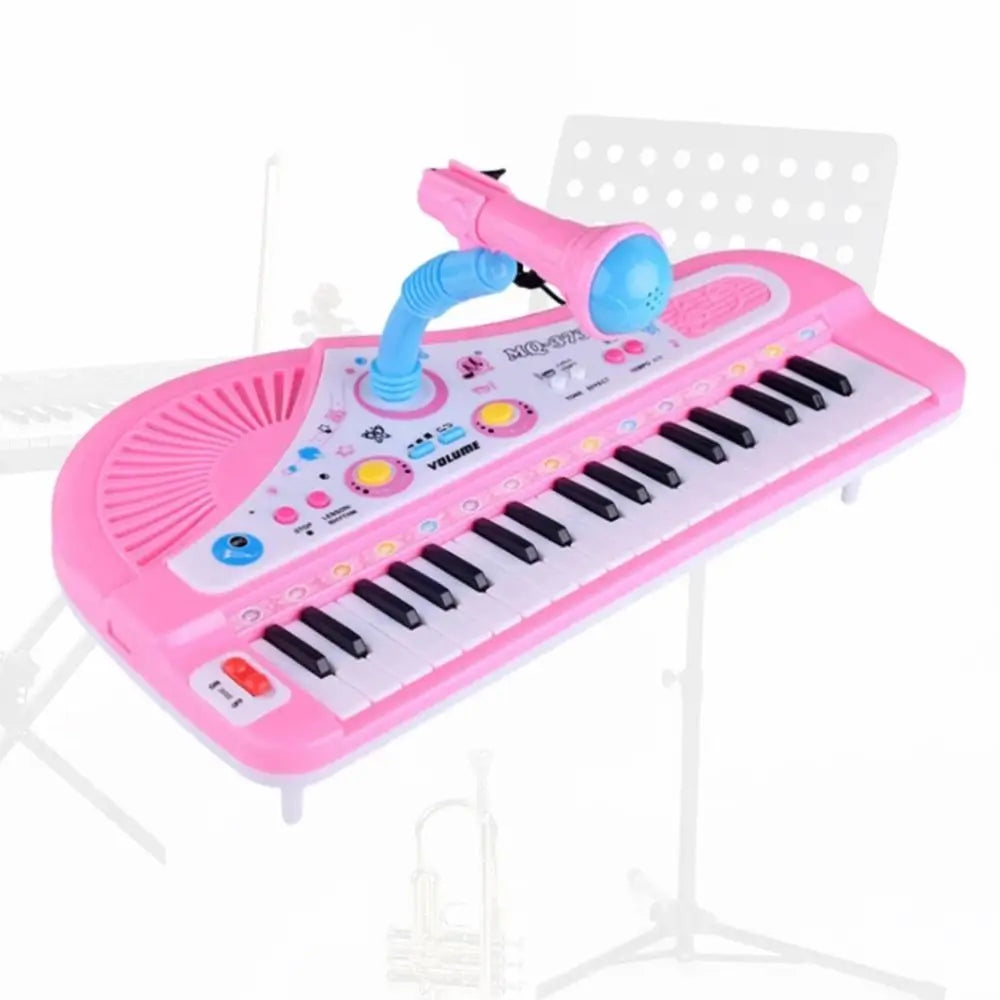 37 Keys Electronic Keyboard with Microphone Interactive Electronic Piano Music Enlightenment Education Children's Piano