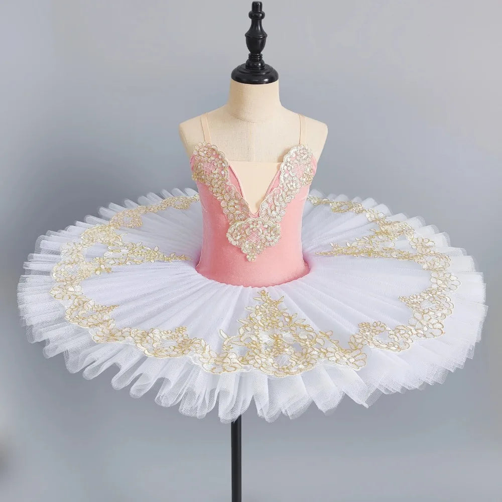 Princess Performance Fairy Tutu Kids Clothes Ballet Leotards for Girls Dress Stage Costumes Dance Wear Summer Children Clothing