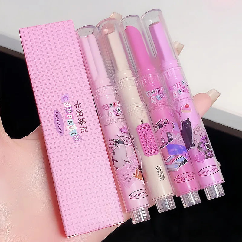 Clear Lip Glaze Jelly Solid Mirror Lipstick Waterproof Love-shaped Watermelon Lip Gloss Fade Lip Lines Moisturising Korea Makeup