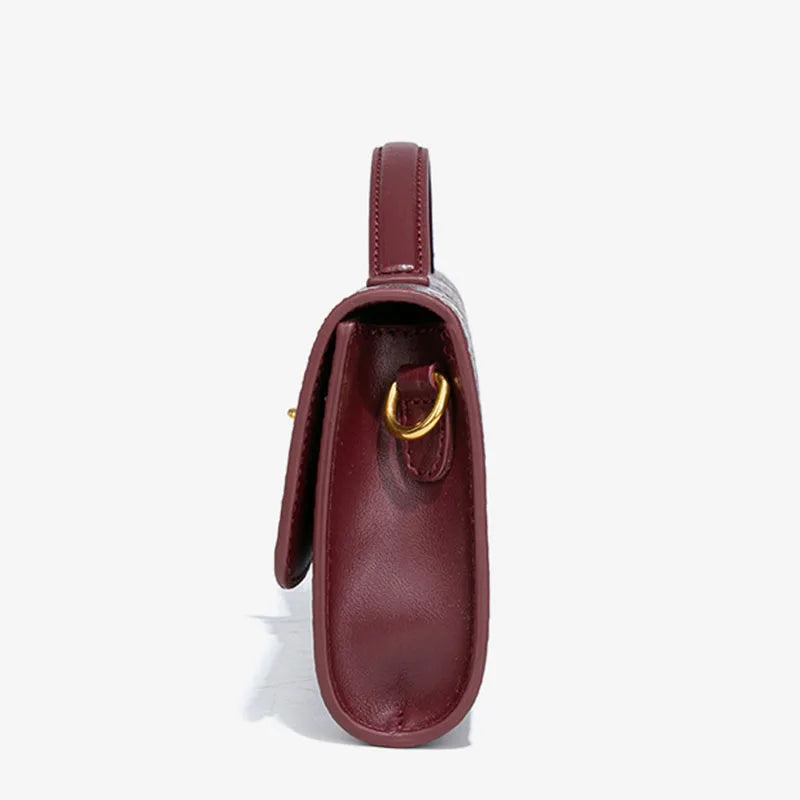 PU Leather Fashion Luxury Top-Handle Bag For Women Evening Handbag Long Purse Crocodile Pattern Crossbody Shoulder Bags