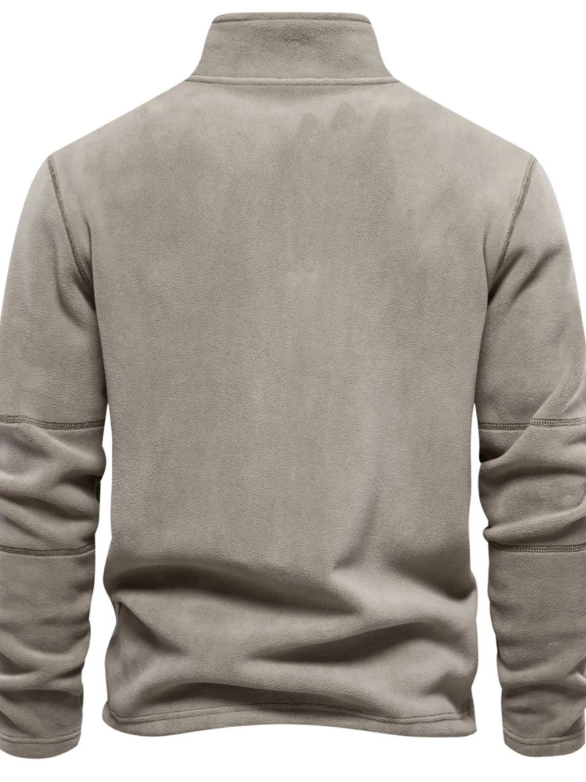 Men's Fleece Lined Hoodie Zip up Long Sleeve Stand Collar Versatile Winter Sweatshirt Business Casual Comfortable Polyester