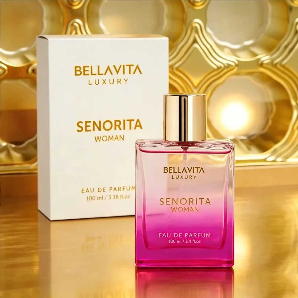 BellaVita Senorita Eau de Parfum for Women 100ml Long Lasting Floral Fruity Perfume Spray Elegant Feminine Fragrance Gift