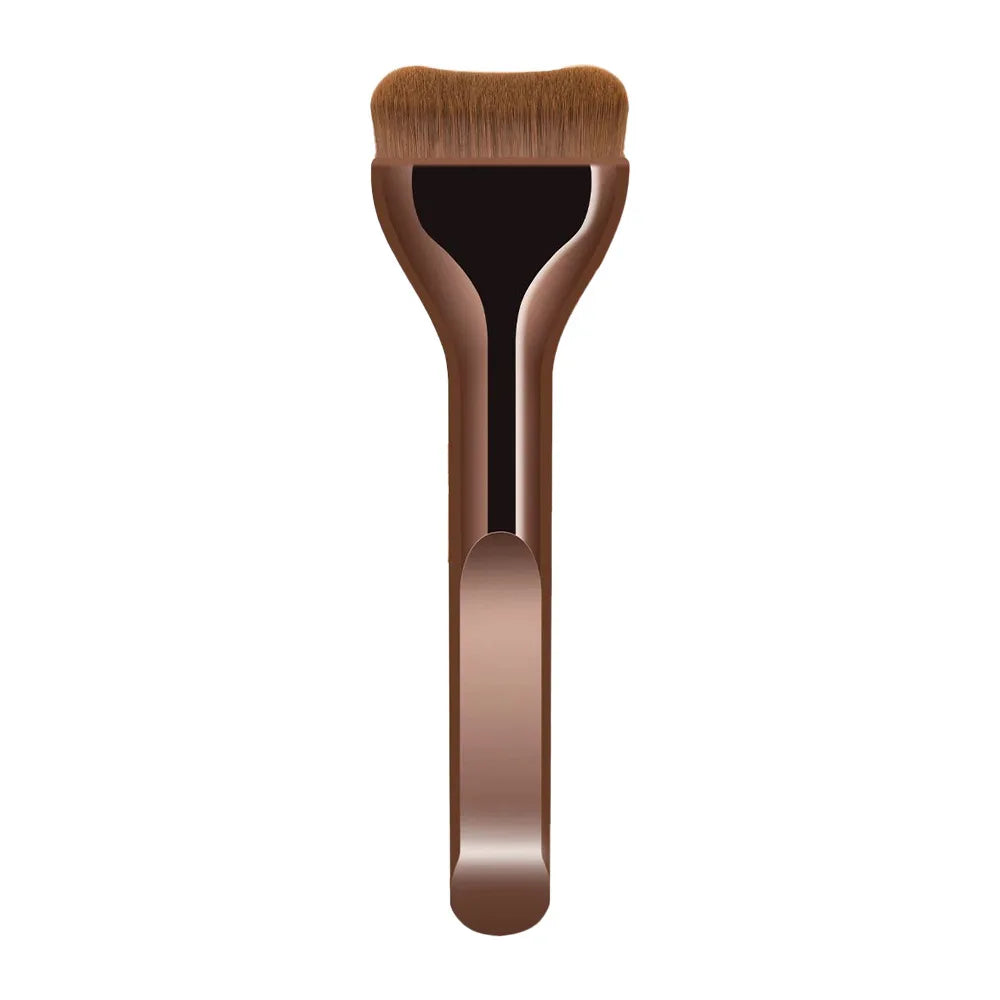 New 2Pcs Professional Foundation Makeup Brushes Soft Dense Hair For Blending Liquid, Cream Flawless Powder Makeup Beauty Tools