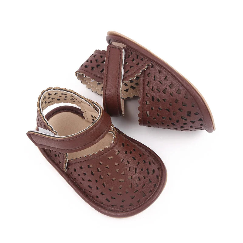 Baby girl mesh breathanle hollow summer sandal outdoor walking shoes
